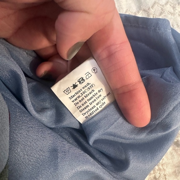 Blue Floral Maternity Dress - Picture 4 of 4